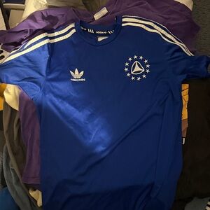 Adidas Royal Blue Tee with White Accents
